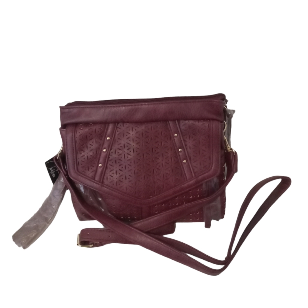 NWT - Chateau International Crossbody.  Burgundy.  New with tags!